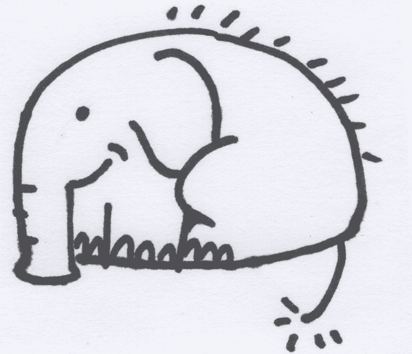 I've affectionately named this elephant Leonard.
